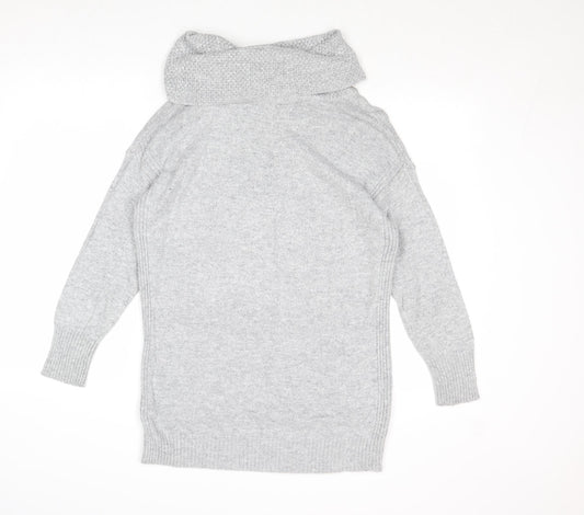 Womens UK Size 14 M&Co Grey Pullover Jumper