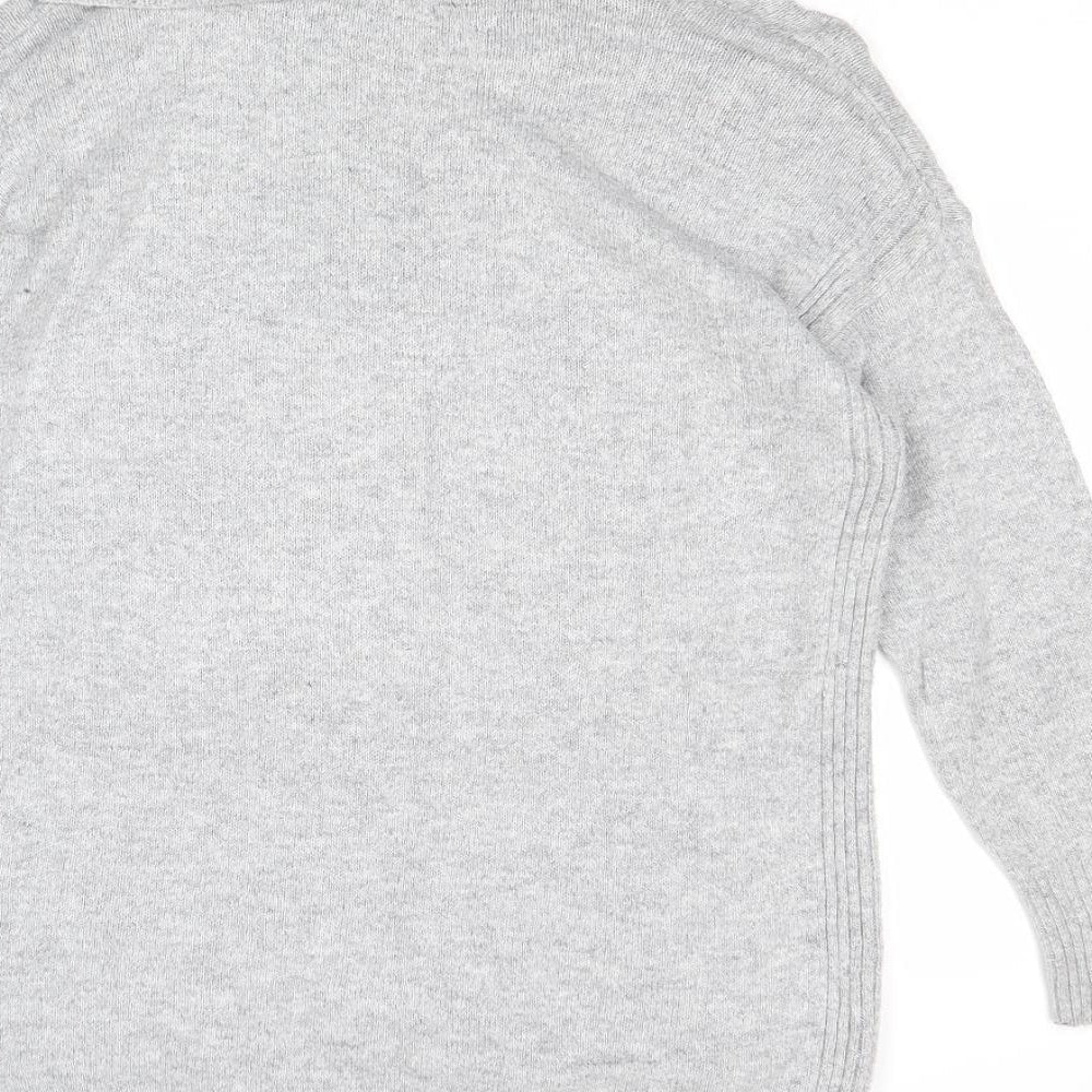 Womens UK Size 14 M&Co Grey Pullover Jumper