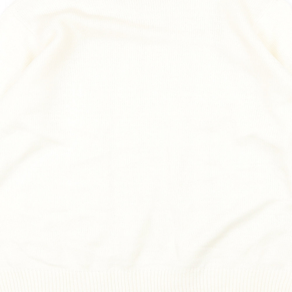 Womens UK Size 14 EWM White Pullover Jumper