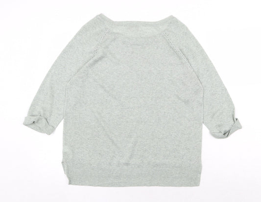 Womens UK Size S Monsoon Green Pullover Jumper