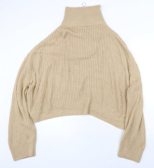 Womens UK Size L New Look Beige Pullover Jumper