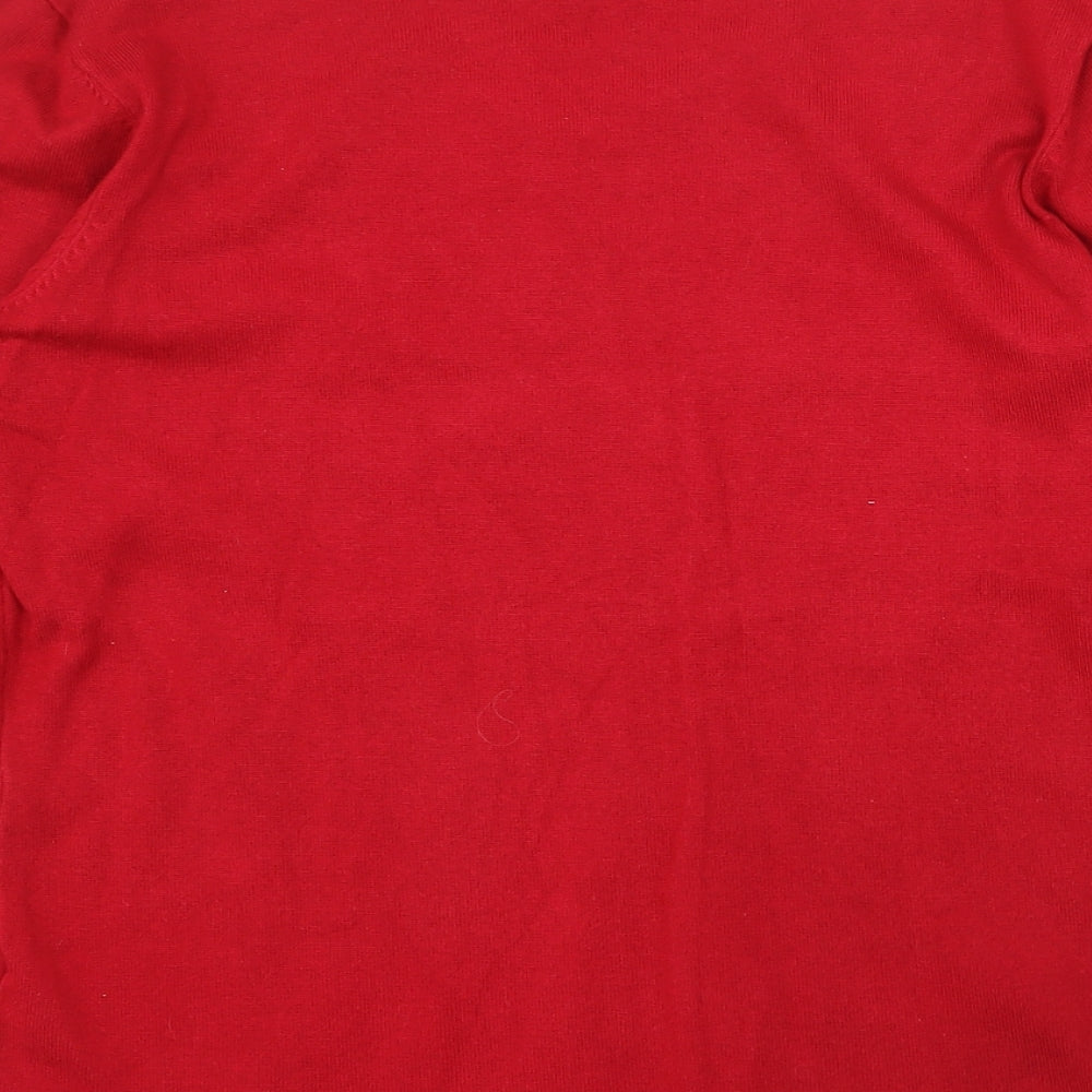 Womens UK Size L Anna Rose Red Pullover Jumper
