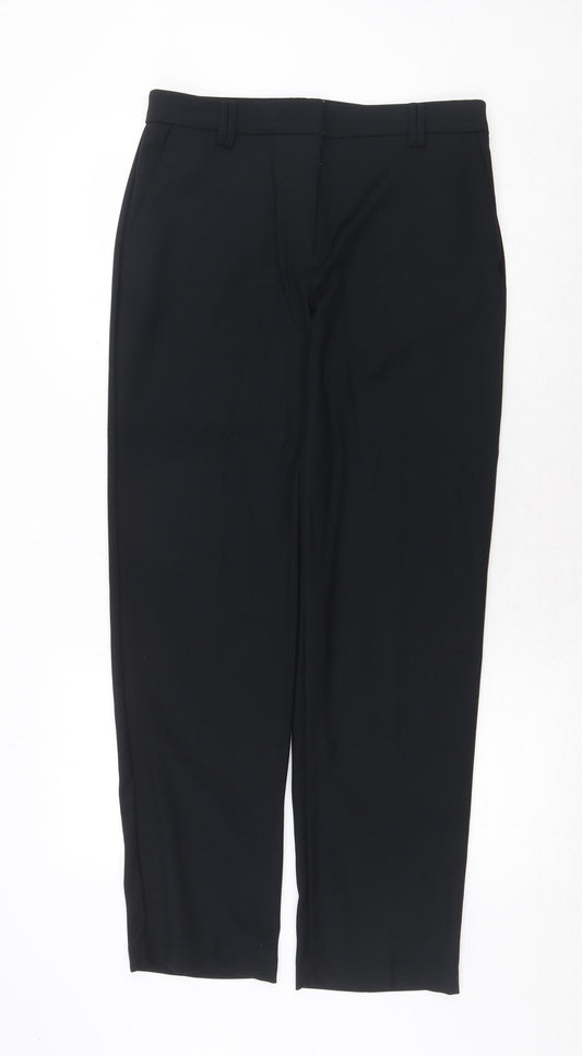 Womens UK Size 10 Marks and Spencer Regular Fit Dress Pants Blue Trousers