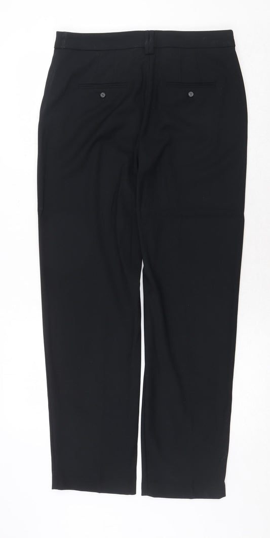 Womens UK Size 10 Marks and Spencer Regular Fit Dress Pants Blue Trousers