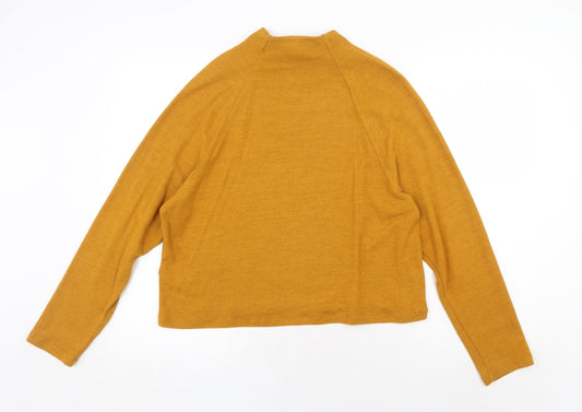 Womens UK Size S H&M Yellow Basic T-Shirt