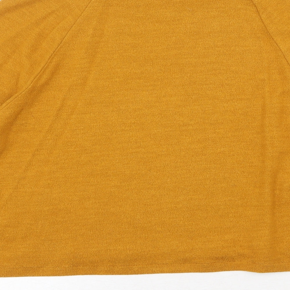 Womens UK Size S H&M Yellow Basic T-Shirt