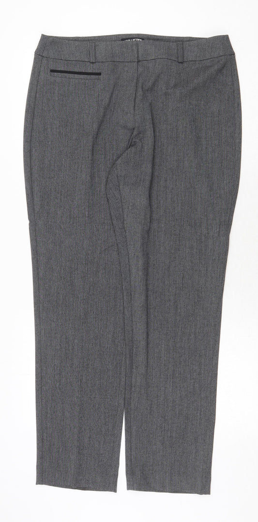 Womens UK Size 34 in Debenhams Regular Fit Grey Trousers