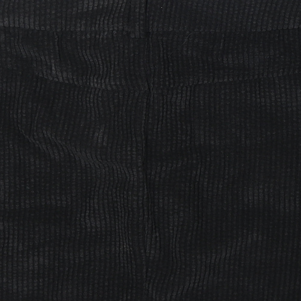 SheIn Womens Black Polyester Mini Skirt Size L Zip