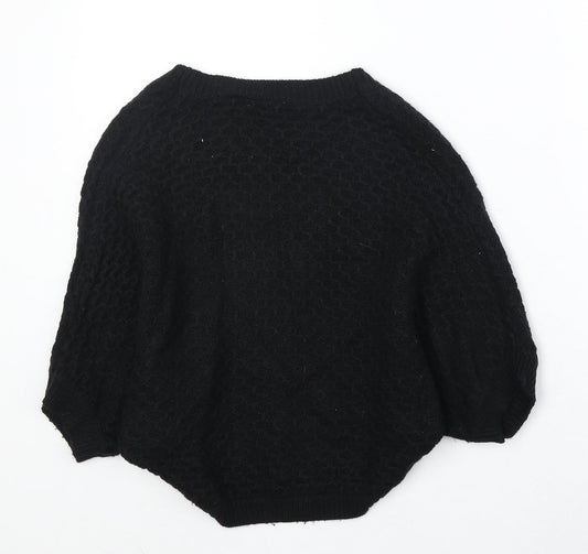Womens UK Size 10 New Look Black Cardigan Jumper