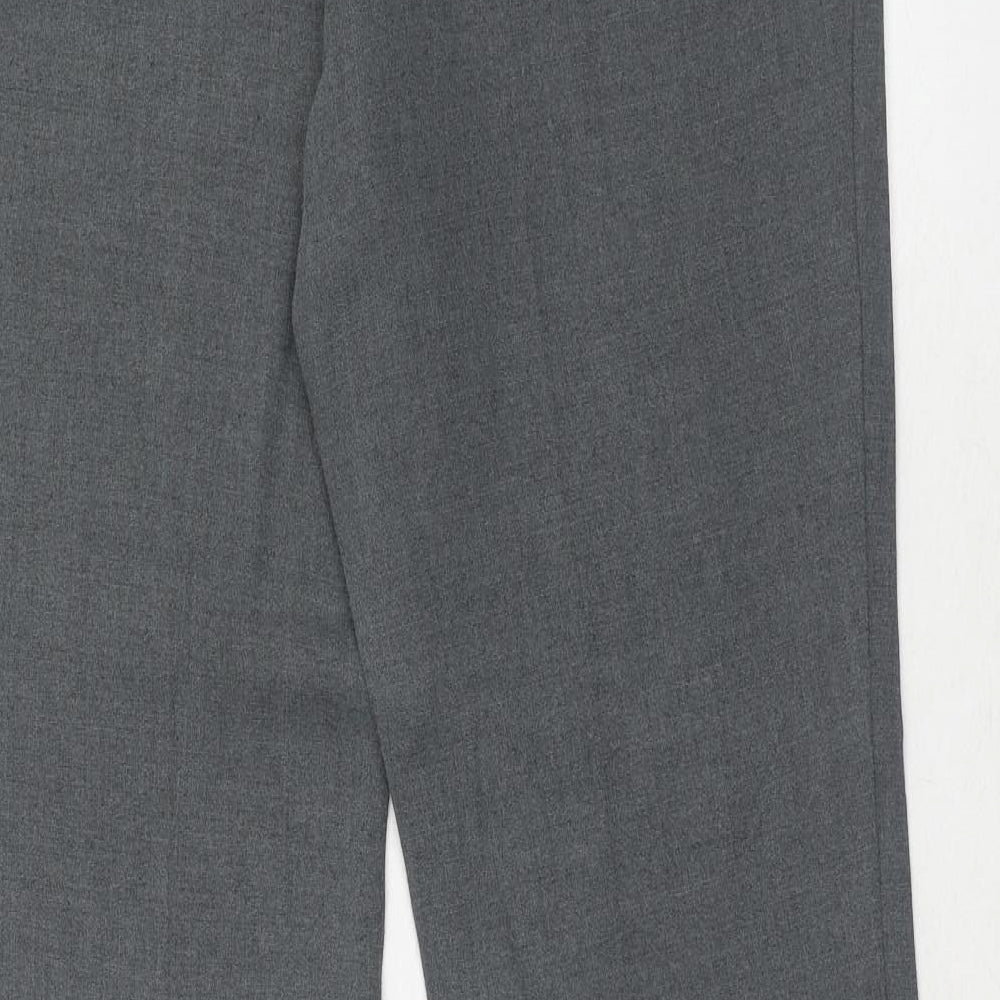 Womens UK Size 12 Marks and Spencer Regular Fit Dress Pants Grey Trousers