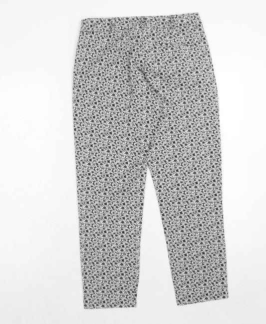 Womens UK Size 8 Miss Selfridge Regular Fit Black Trousers