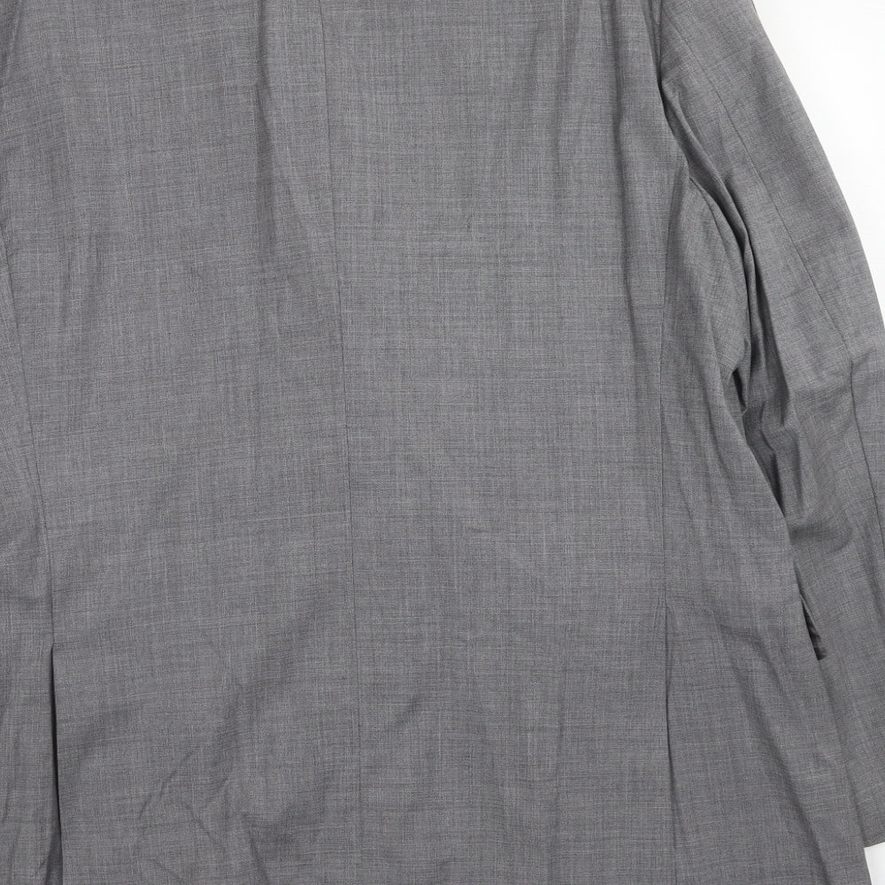 Hewitt Mens Grey Wool Jacket Suit Jacket Size 46 Regular
