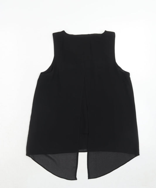 Womens UK Size 8 New Look Black Basic Blouse