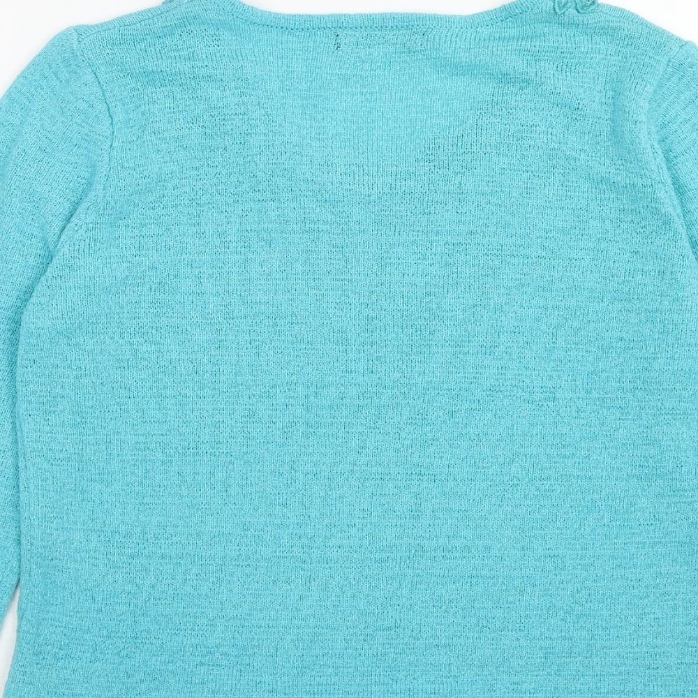 Womens UK Size S Bonmarché Blue Pullover Jumper