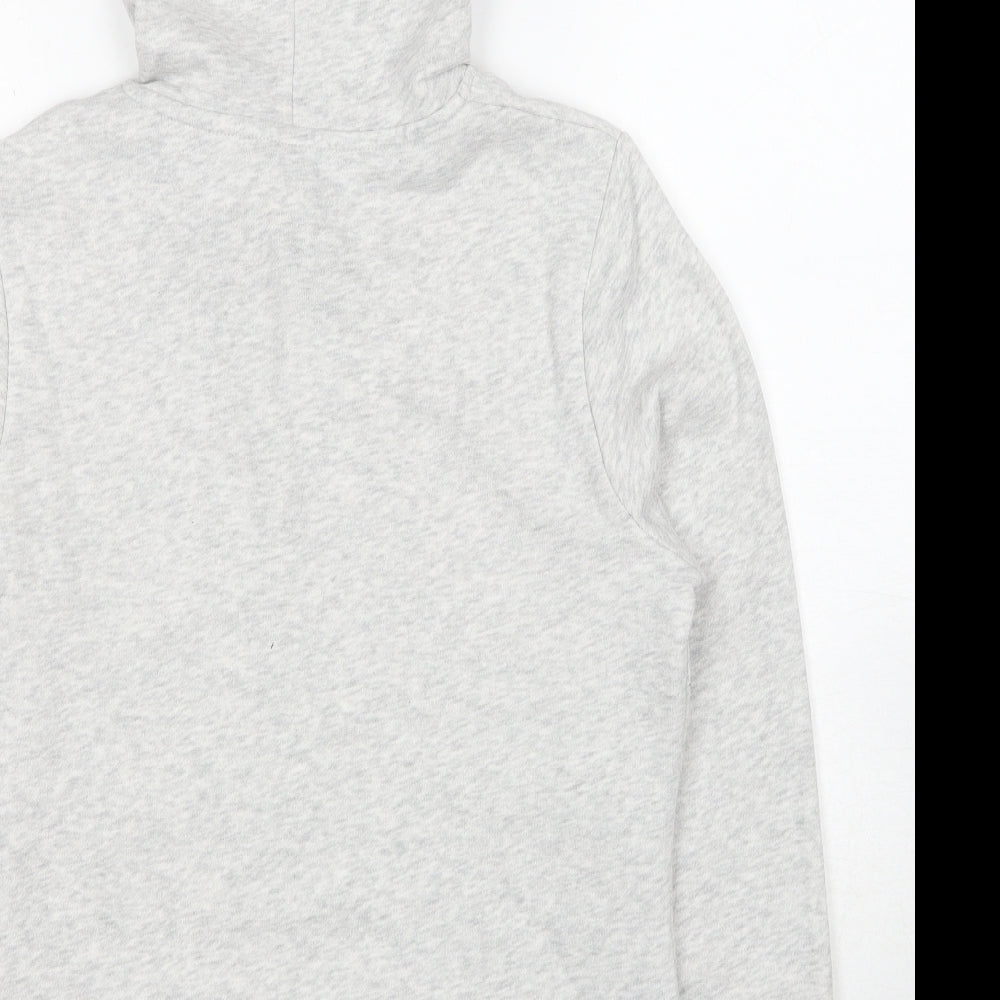 DECATHLON Womens Grey Cotton Pullover Hoodie Size M Pullover