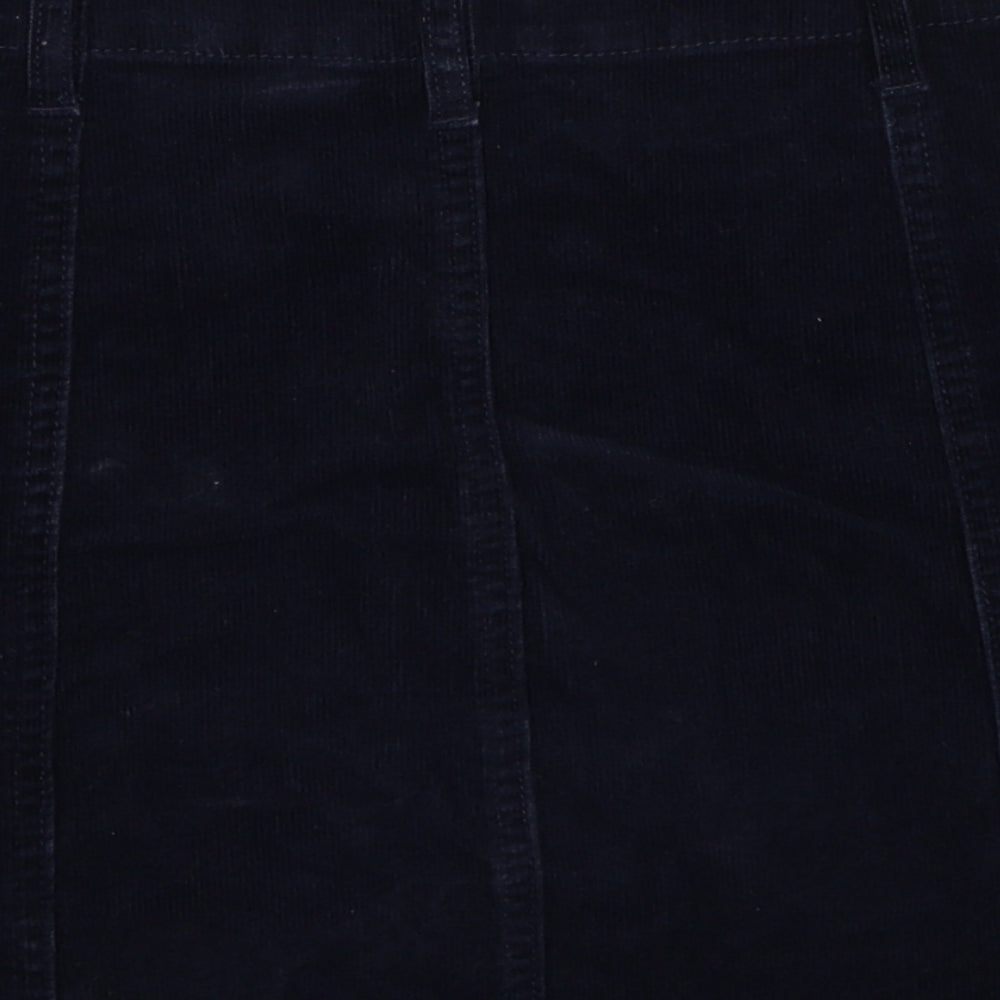 FOREVER 21 Womens Blue Cotton A-Line Skirt Size 26 in Button