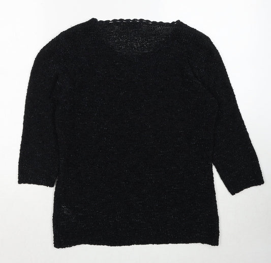 Womens UK Size M Bonmarché Black Pullover Jumper