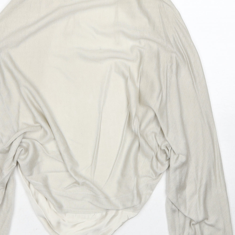 Womens UK Size L Untold Beige Shrug Jumper