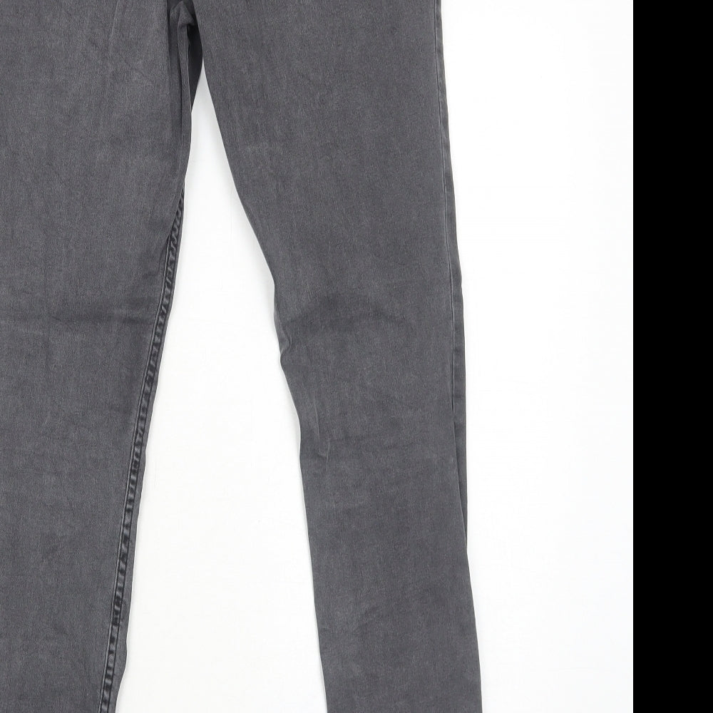 ORSAY Womens Grey Cotton Skinny Jeans Size 10 Regular Zip