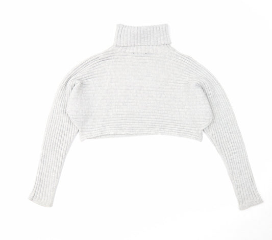 Womens UK Size M New Look Grey Pullover Jumper