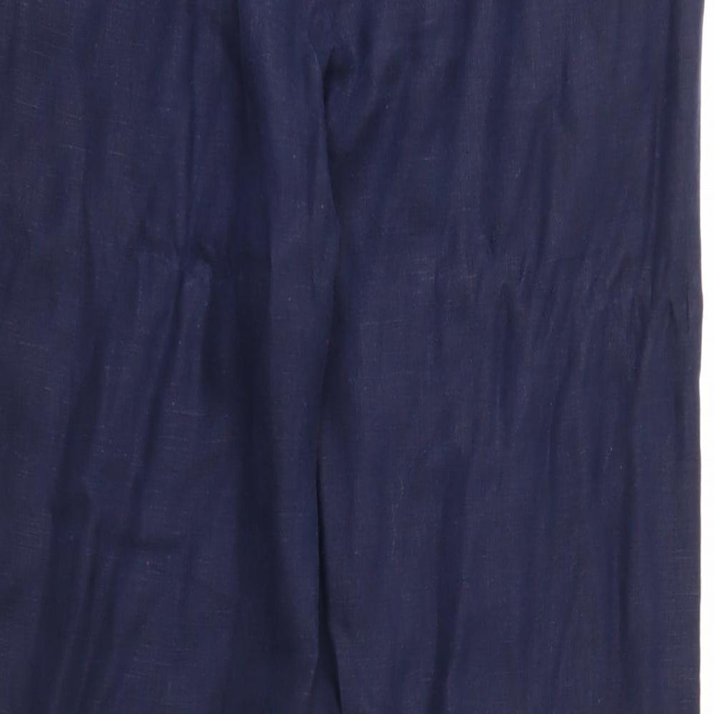 Womens UK Size 14 Per Una Regular Fit Blue Trousers