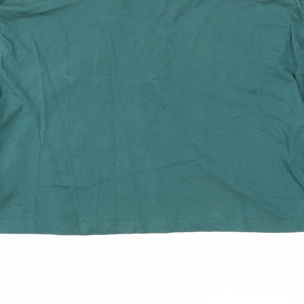 Womens UK Size S ASOS Green Cropped T-Shirt
