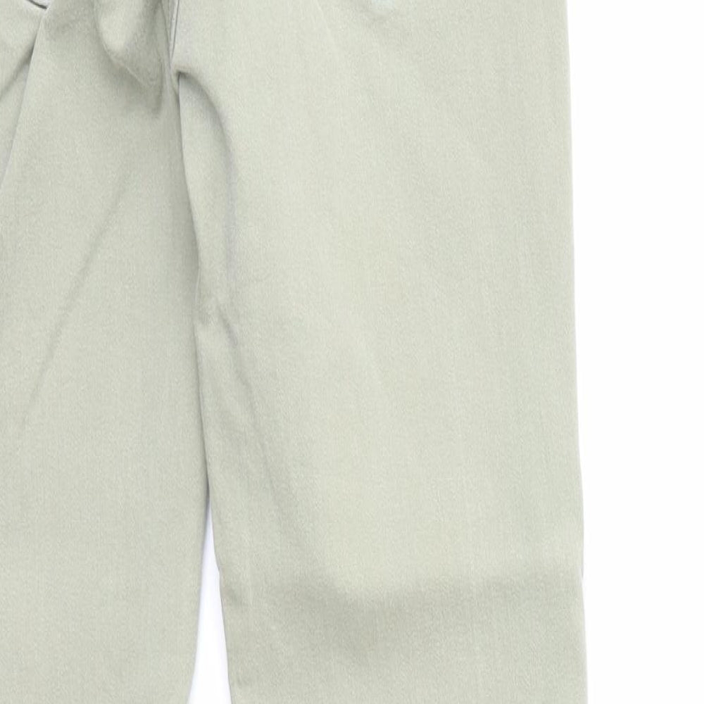 Zara Womens Green Cotton Skinny Jeans Size 8 Regular Zip - Waist 21 inches