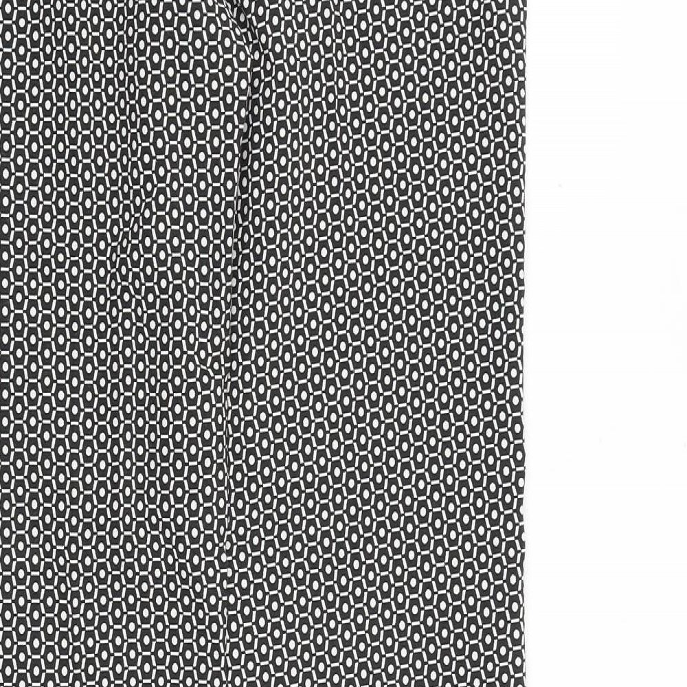 Womens UK Size 10 Esprit Regular Fit Black Trousers