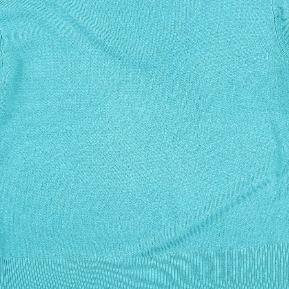Womens UK Size M SARAH HAMILTON Blue Pullover Jumper