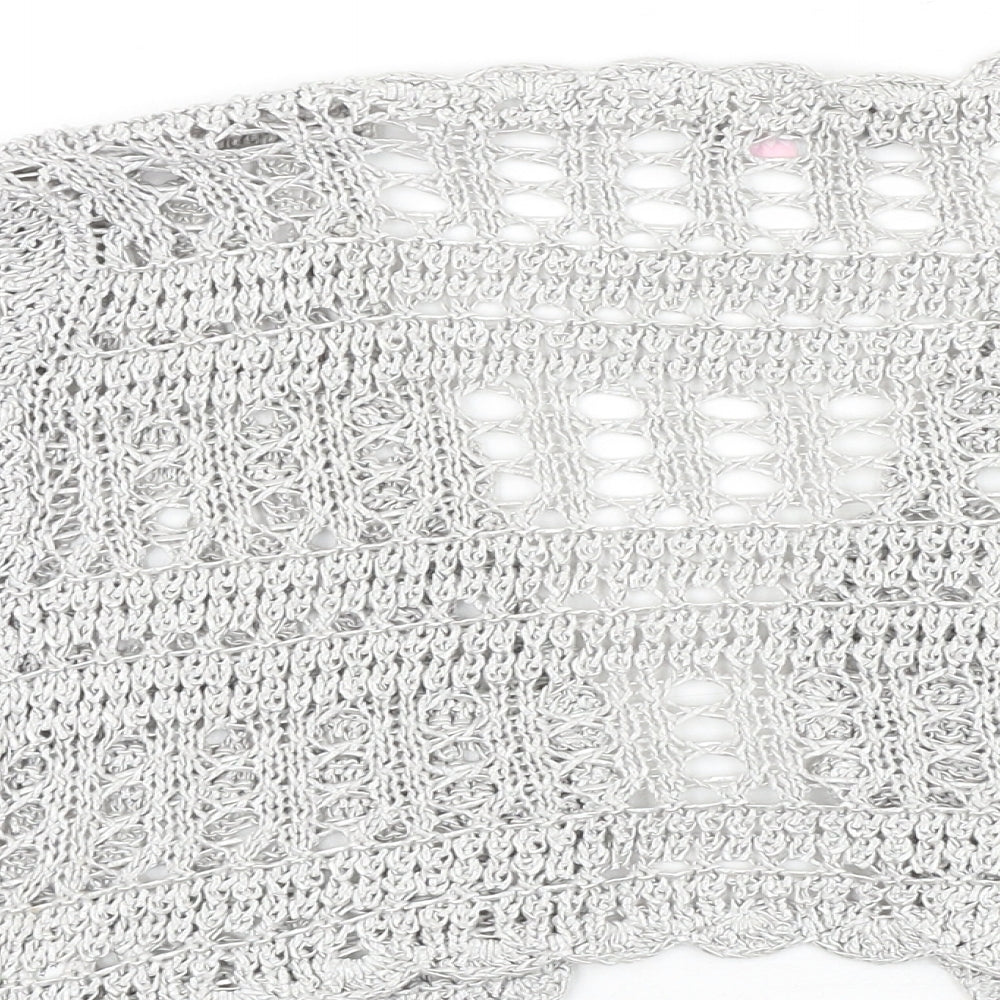 Womens UK Size 14 Marks and Spencer Silver Cardigan Jumper