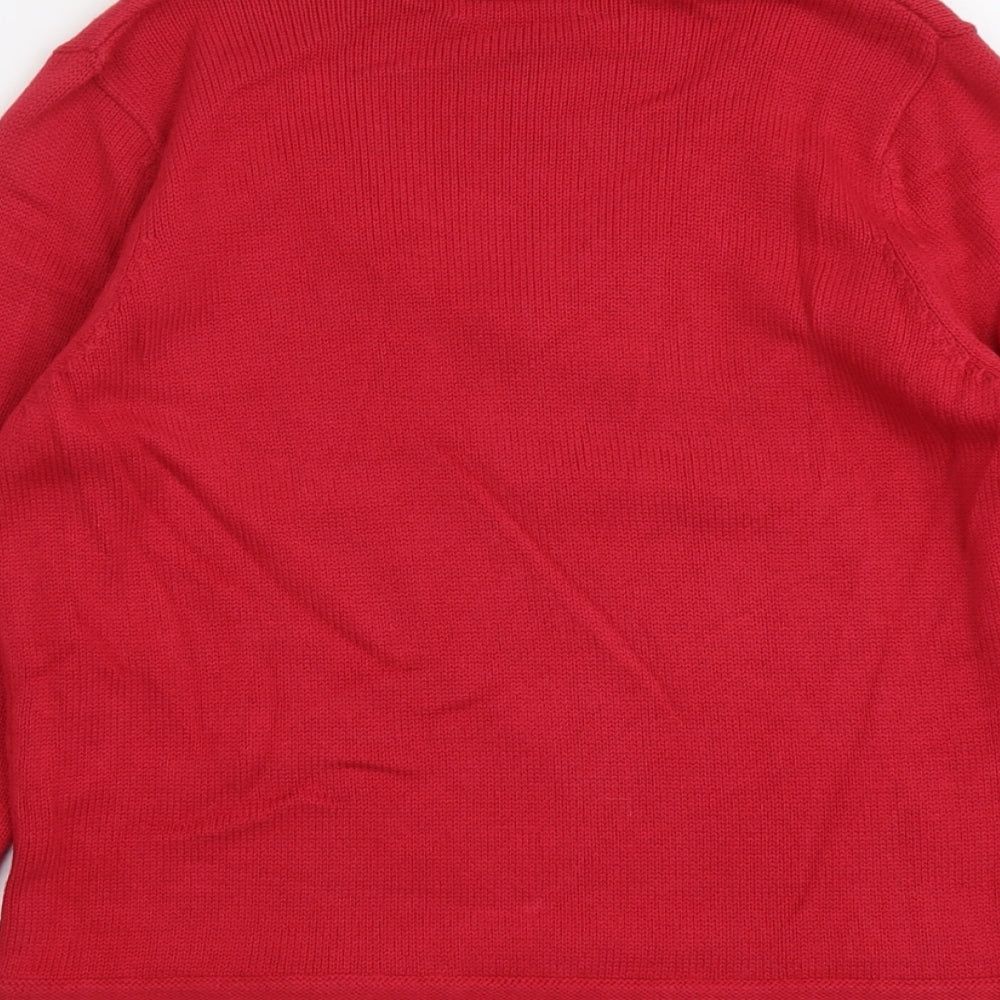 Womens UK Size 14 Marks and Spencer Pink Pullover Jumper