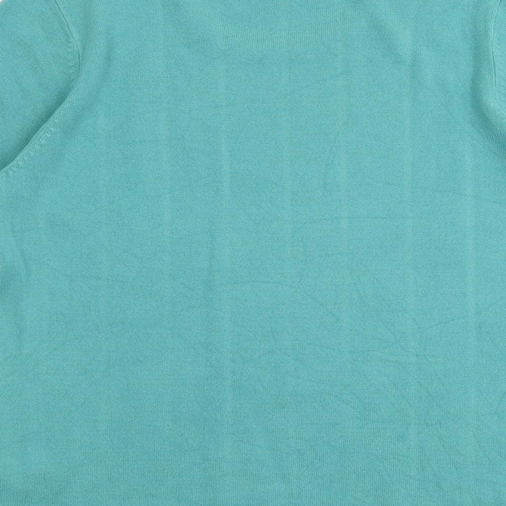 Womens UK Size 16 Marks and Spencer Green Pullover Jumper