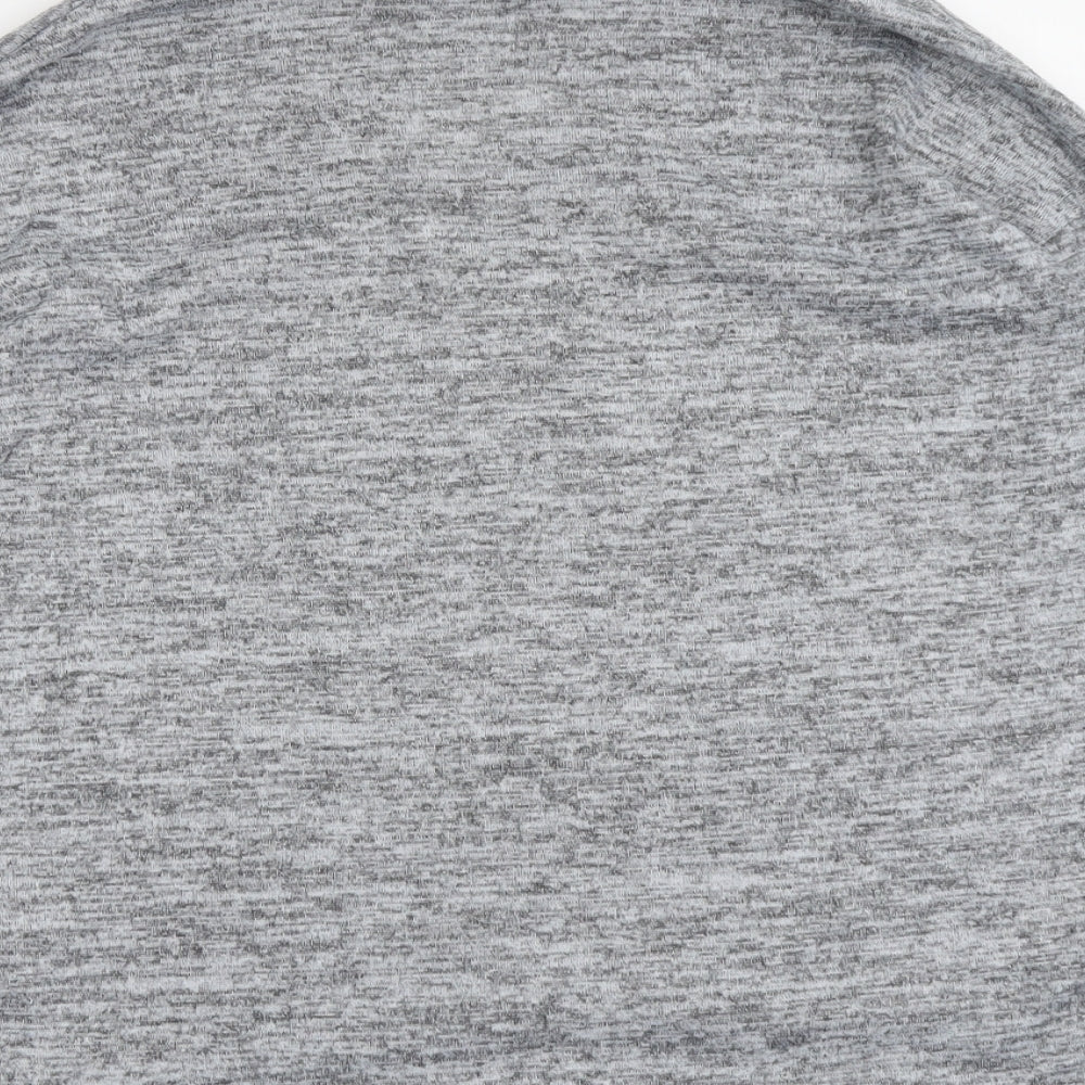 Womens UK Size S New Look Grey Basic T-Shirt