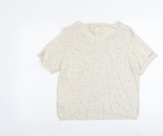Womens UK Size 12 New Look Beige Pullover Jumper
