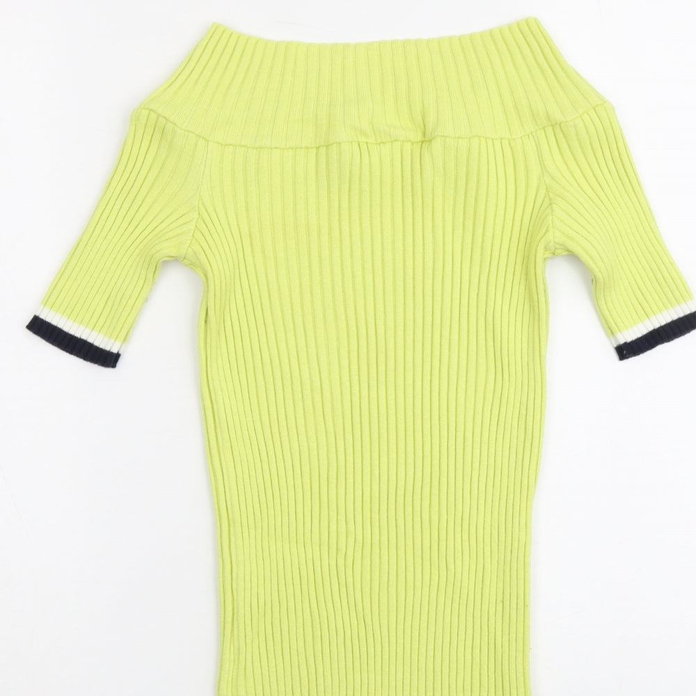 Womens UK Size 14 NEXT Green Pullover Jumper