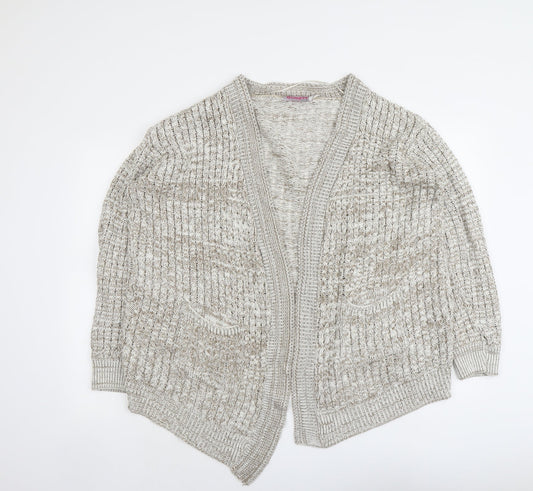 Womens UK Size S Glimpse Beige Cardigan Jumper