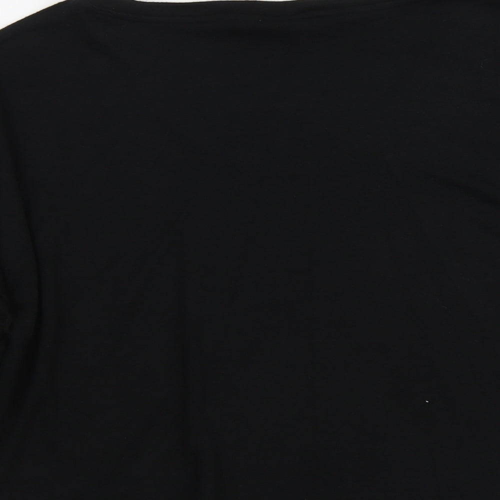 Gap Womens Black Round Neck Acrylic Pullover Jumper Size S