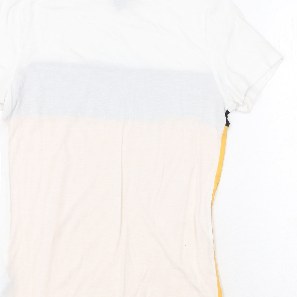 Womens UK Size 6 New Look Multicoloured Basic T-Shirt