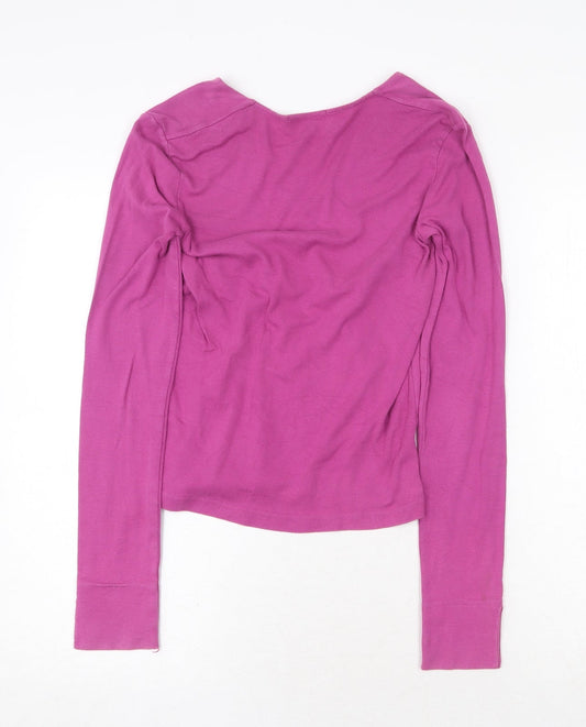 Womens UK Size M Sisley Purple Pullover Jumper