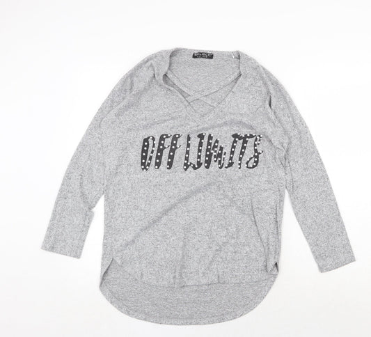 Womens UK Size 10 Select Grey Pullover Jumper