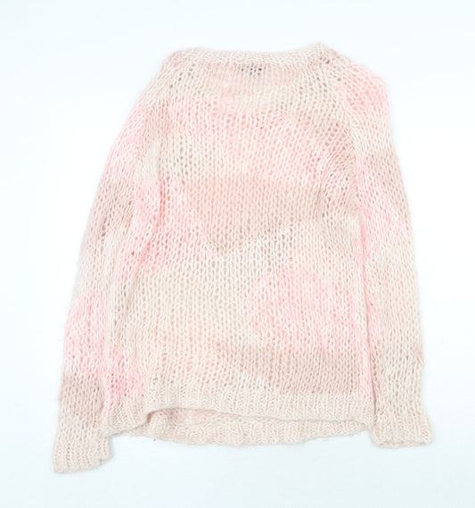 Womens UK Size 8 Topshop Pink Pullover Jumper