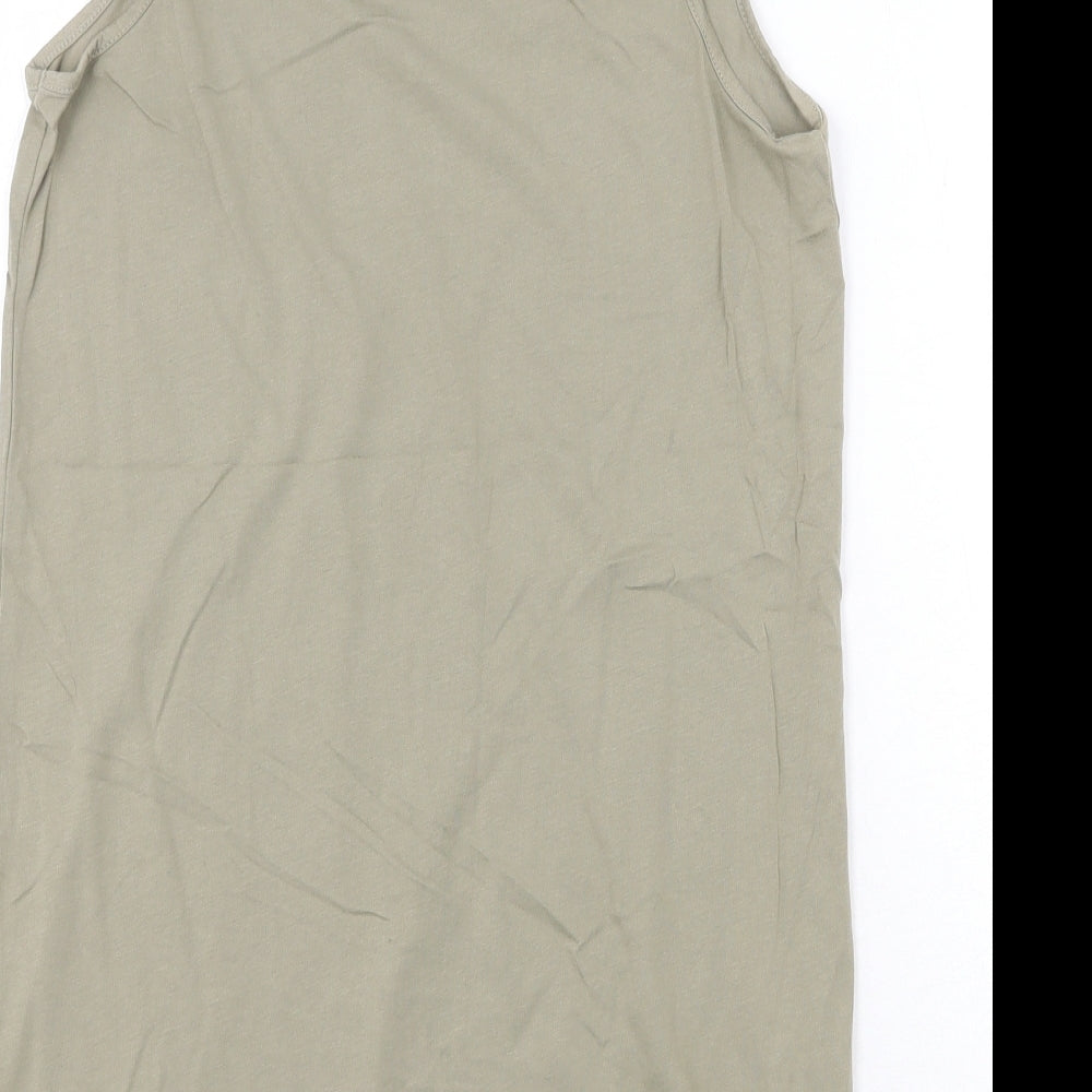 Womens UK Size 12 Marks and Spencer Green Basic Tank