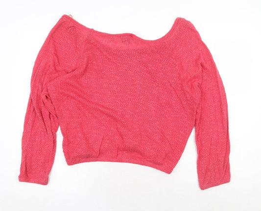 Womens UK Size 10 Topshop Red Pullover Jumper