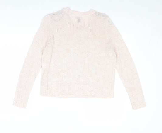 Womens UK Size S Divided by H&M Pink Pullover Jumper