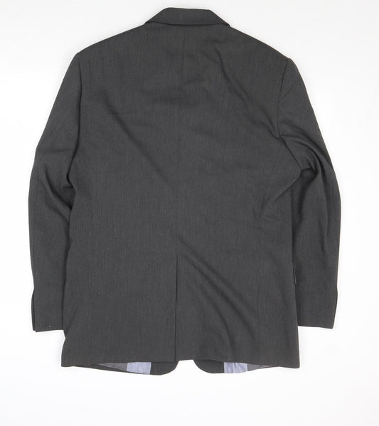 Mens UK Size 40 River Island Regular Grey Suit Jacket