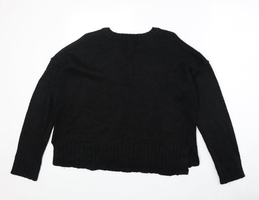 Womens UK Size S New Look Black Pullover Jumper