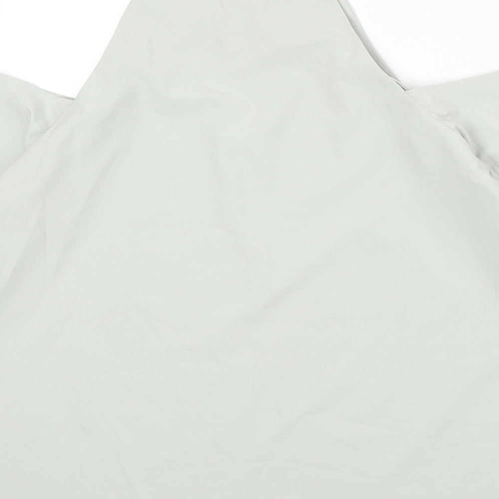 Womens UK Size 10 Lola May Green Basic Blouse