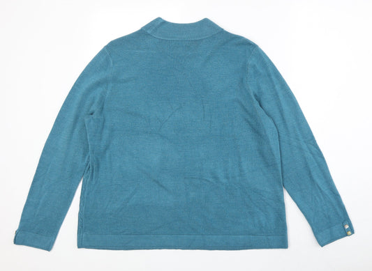 Womens UK Size L Bonmarché Blue Pullover Jumper