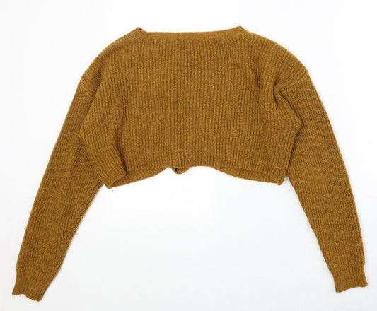 Womens UK Size M New Look Yellow Pullover Jumper