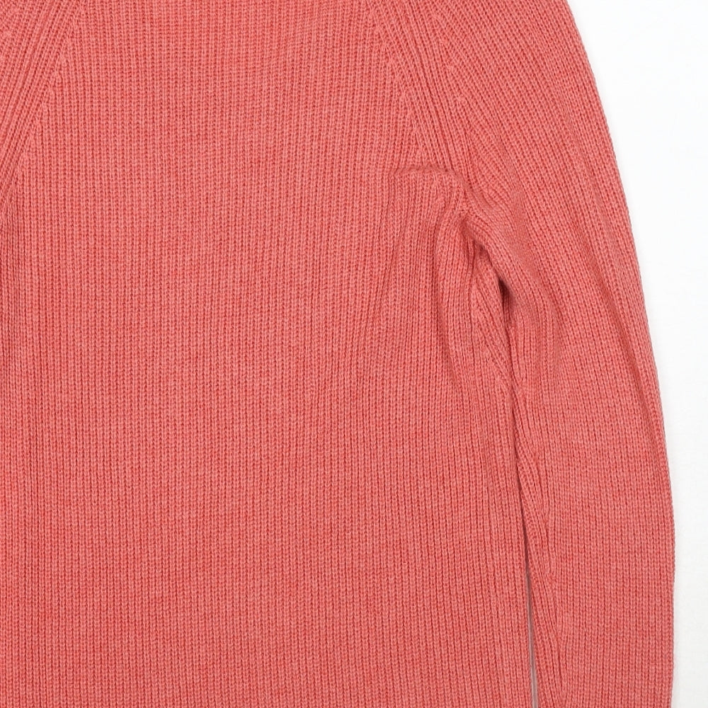Gap Womens Pink V-Neck Nylon Pullover Jumper Size XS